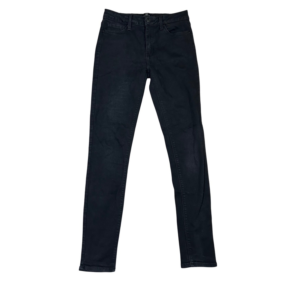 JUST BLACK Womens Skinny Jeans Black Size 26 28 Inseam Basic Simple Casual